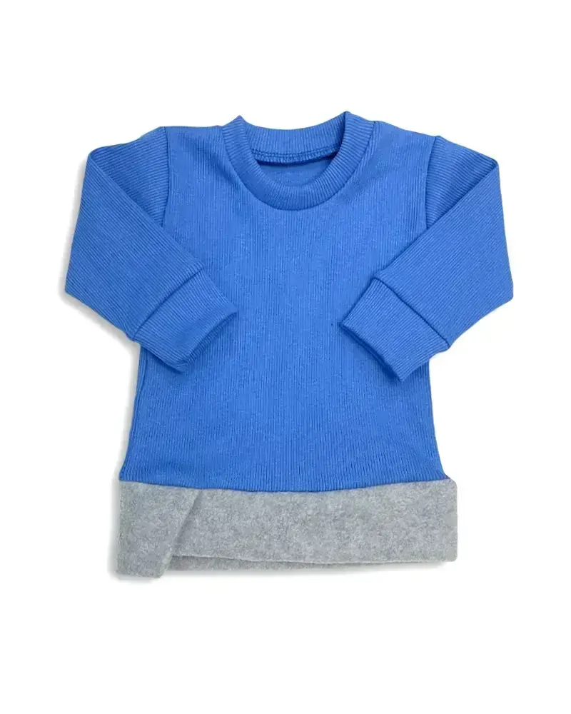 Kojenecká 4D bavlněná souprava Brumlík modrá 80