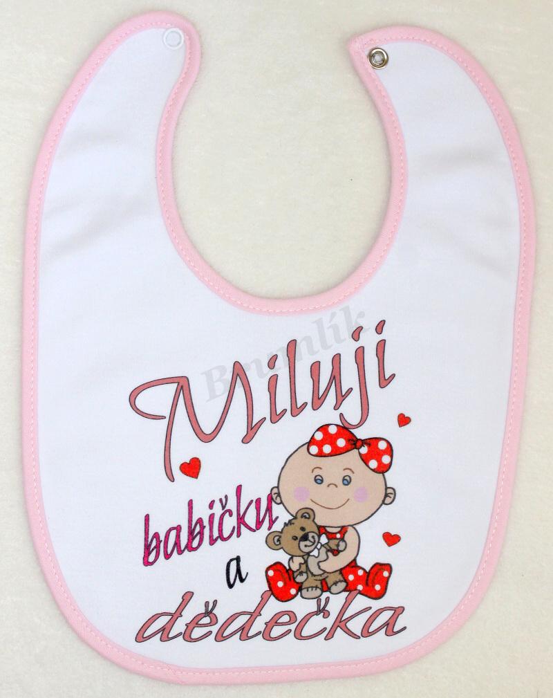 Bryndáček s nápisem "Andílek po mamince"