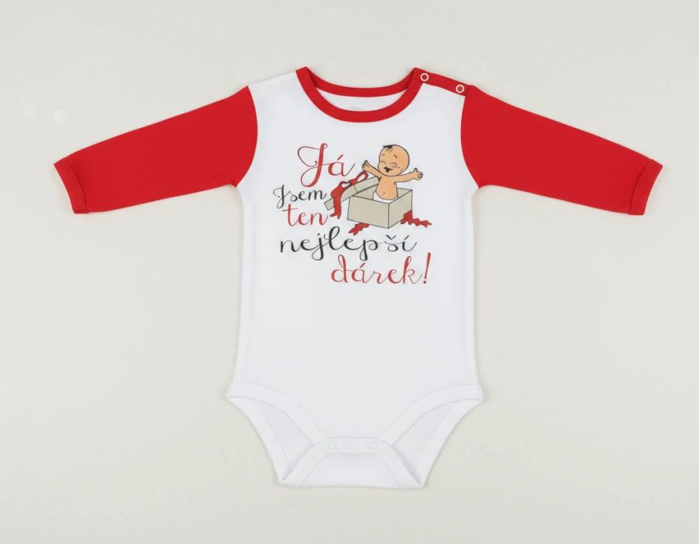Kojenecké body s nápisem Já jsem ten nejlepší dárek