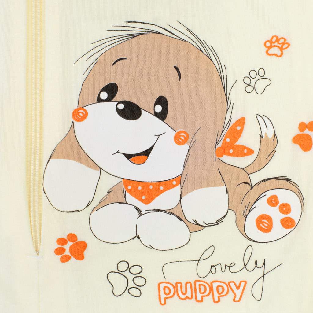 Bavlněný spací pytel Puppy 80 krémový