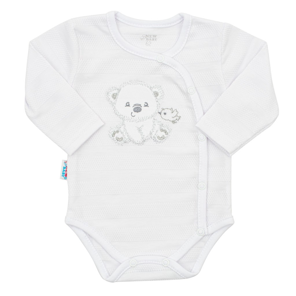 Kojenecká 4D souprava do porodnice SWEET BEAR bílá 50