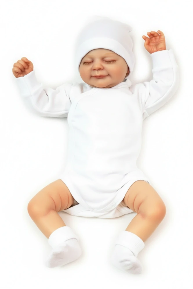 Kojenecké zavinovací body bílé 56