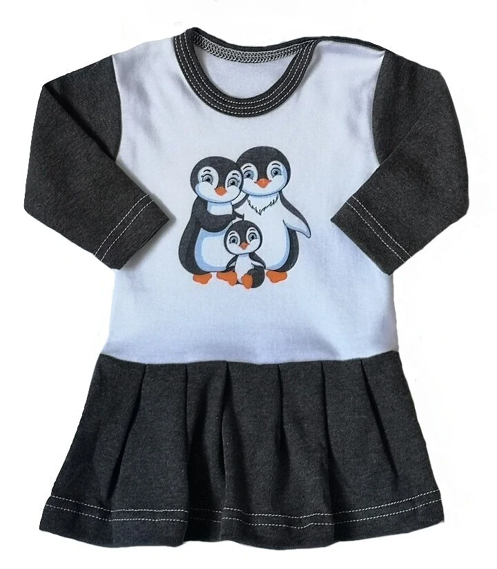 Bavlněné šatičky Tučňáčci 92