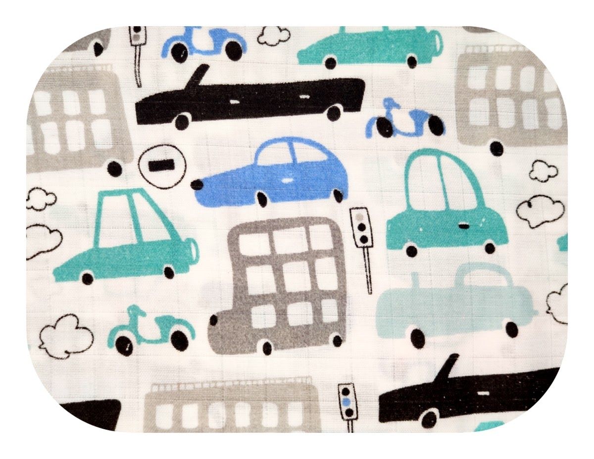 Mušelínová osuška Auta