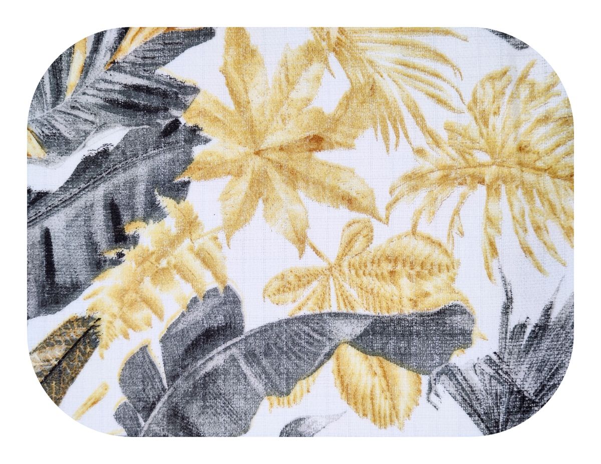 Bavlněná plena s obrázky - zlatá monstera