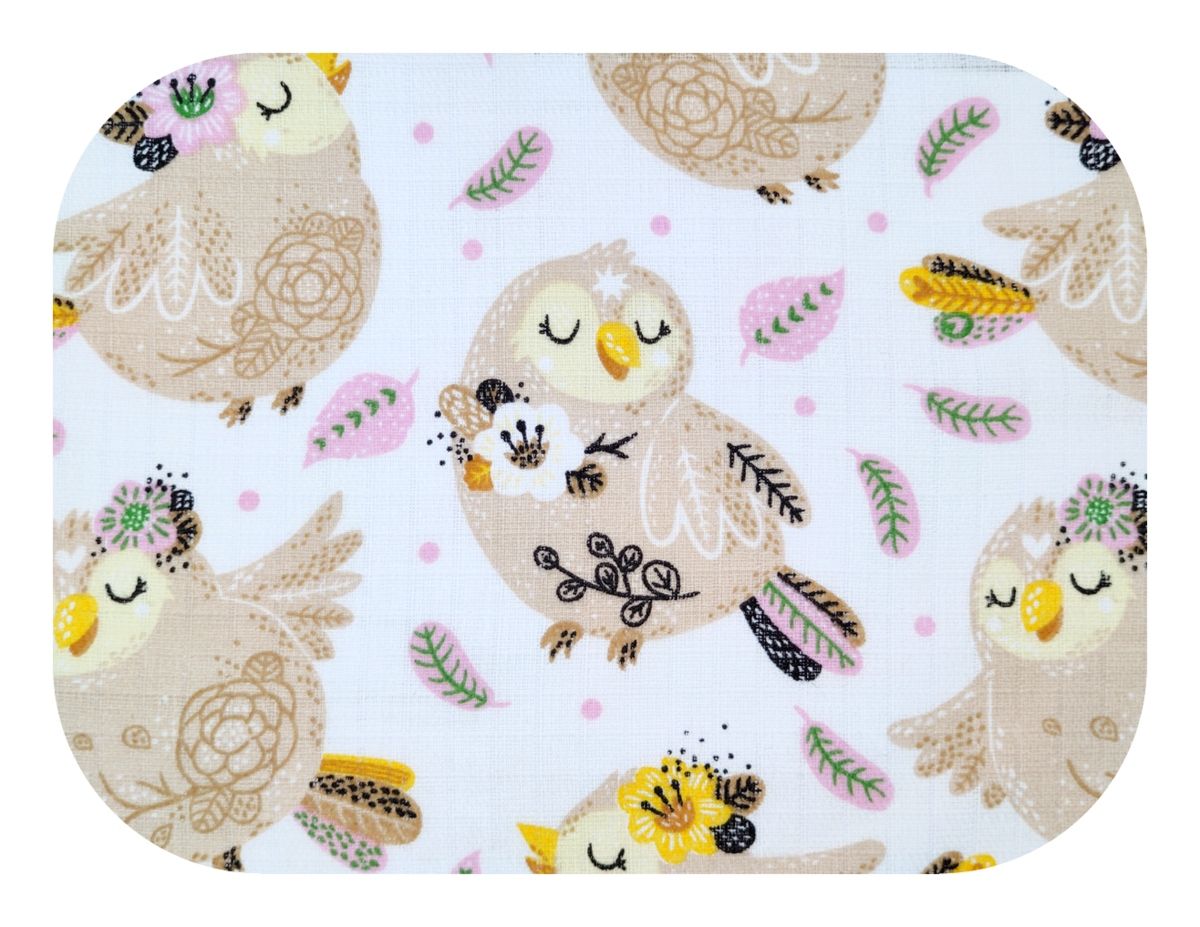 Bavlněná plena s obrázky - ptáčci