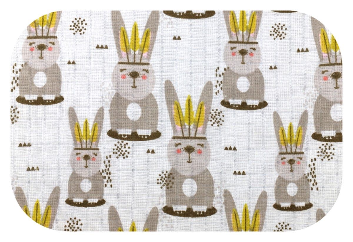 Dětská bavlněná plena Králíček indián