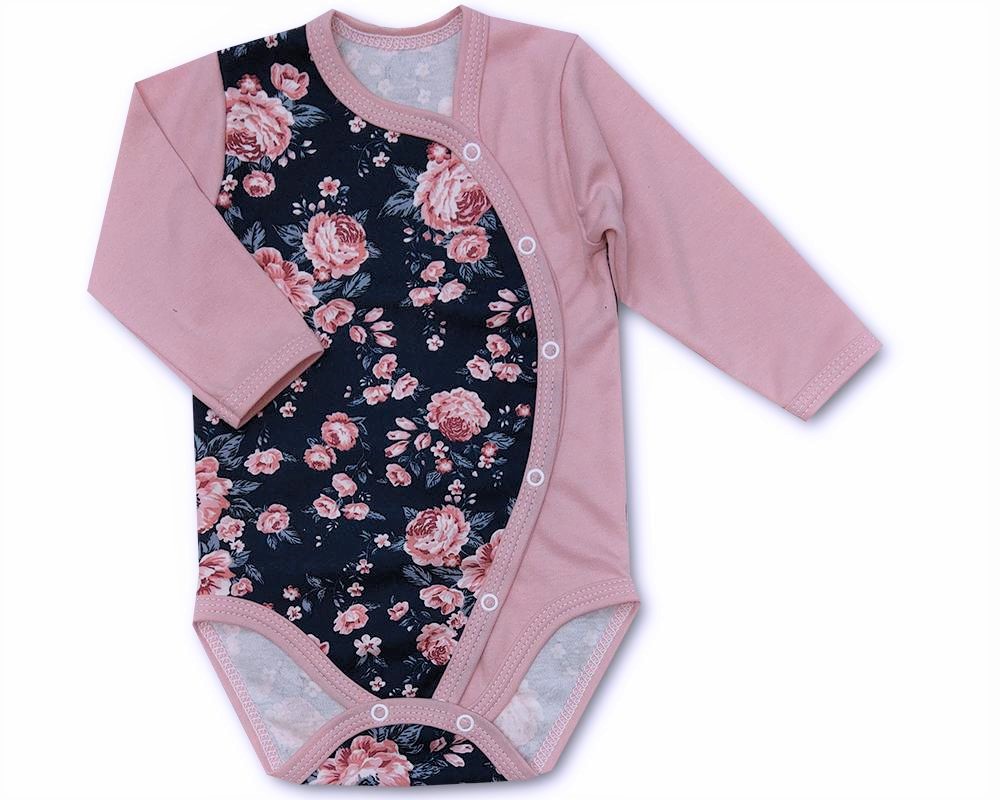 Kojenecké propínací body Rose navy blue 56