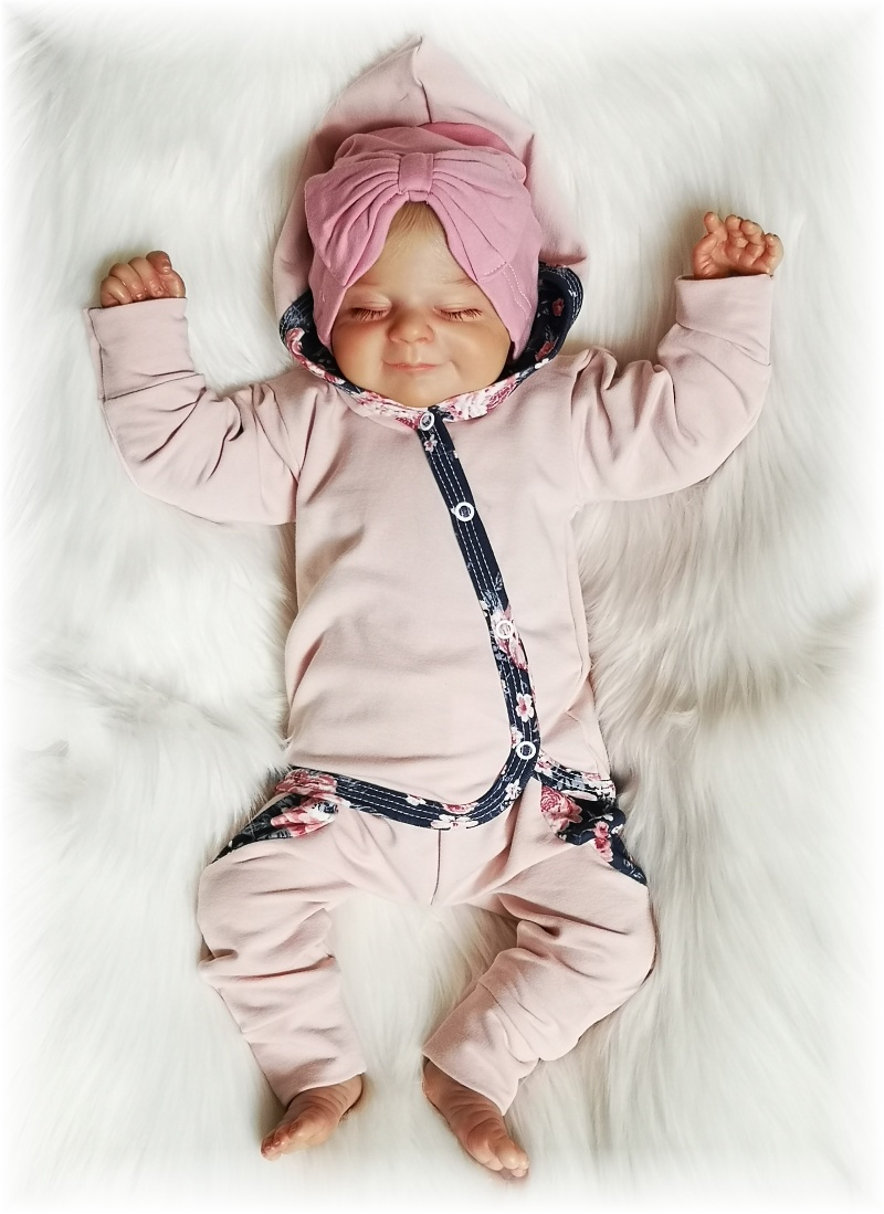 Kojenecká 3D souprava Rose navy blue 56
