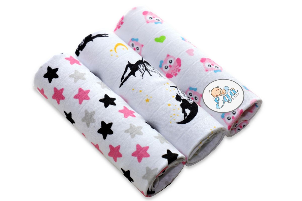 Sada 3 kusů bambusových plen 5