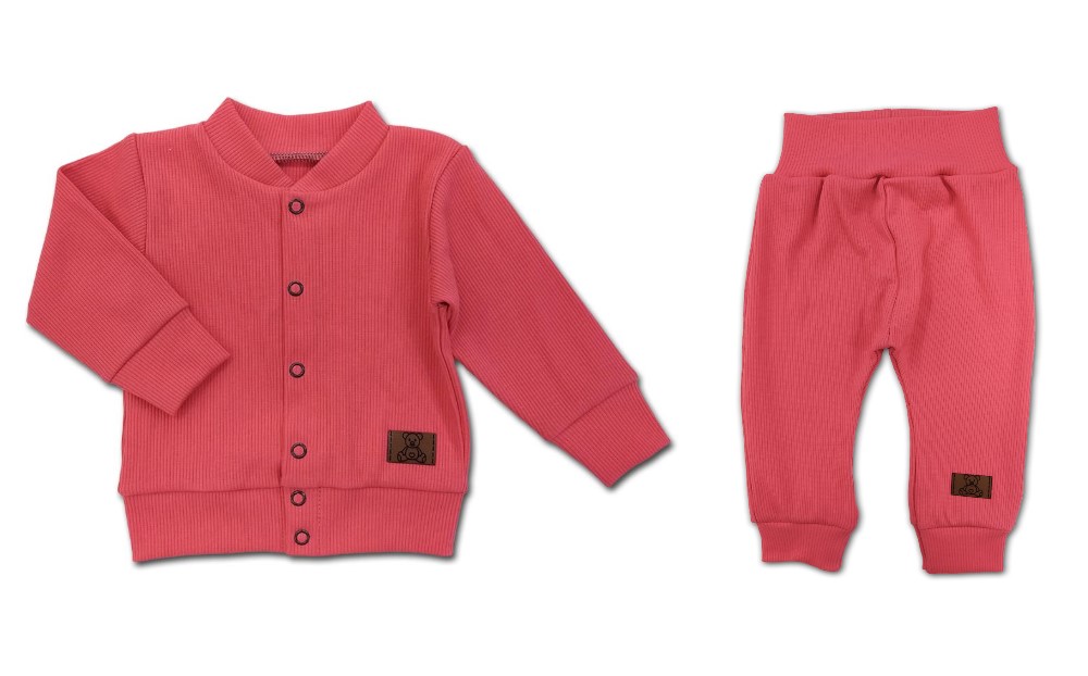 Kojenecká 2D souprava Brumlík - koralová 56