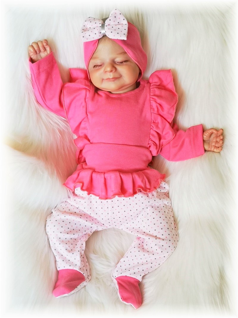 Dívčí čelenka Růžový puntíček