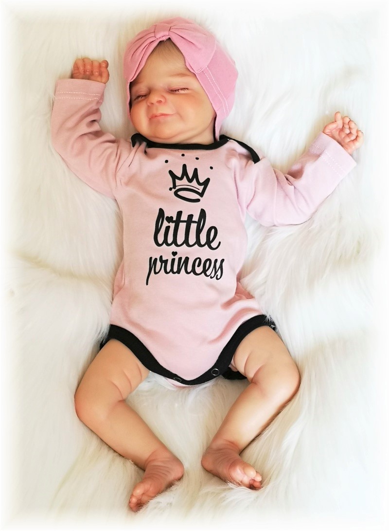 Kojenecká 2D souprava LITTLE PRINCESS pudrová 50
