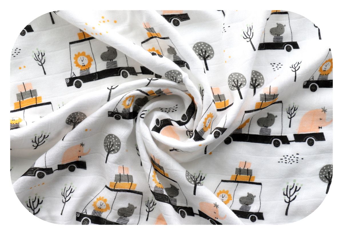 Dětská bambusová osuška Výlet do ZOO