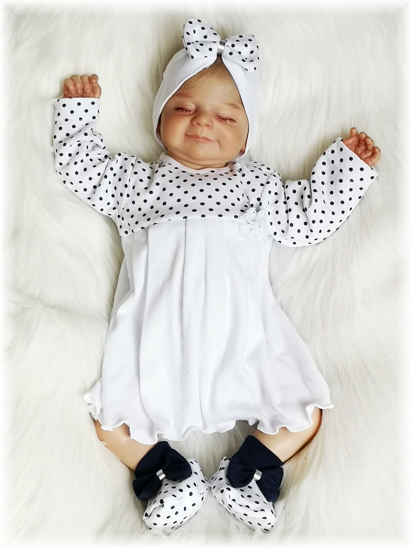 Dívčí čelenka Modré puntíky