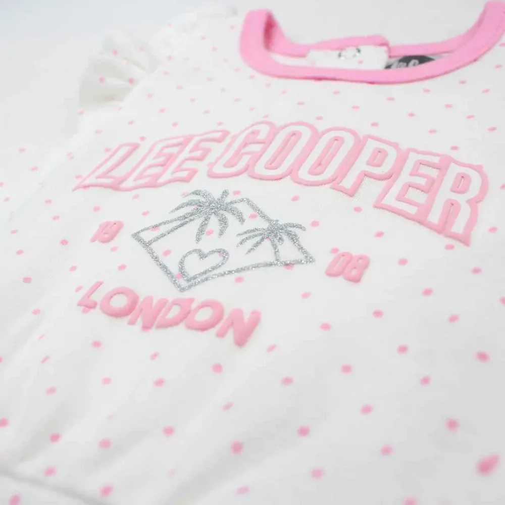 Kojenecký letní overal LEE COOPER Puntík růžový 56