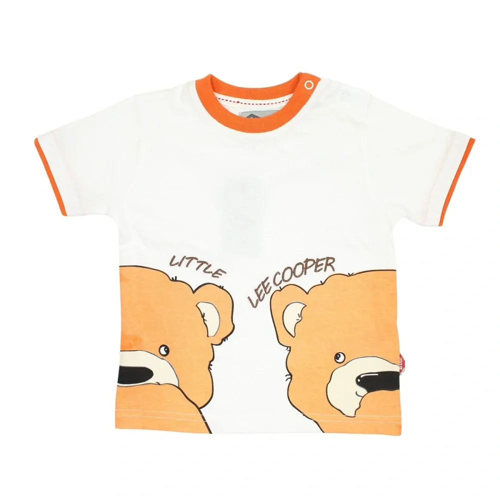 Chlapecká 2D letní souprava LEE COOPER Méďa oranžová 68/74
