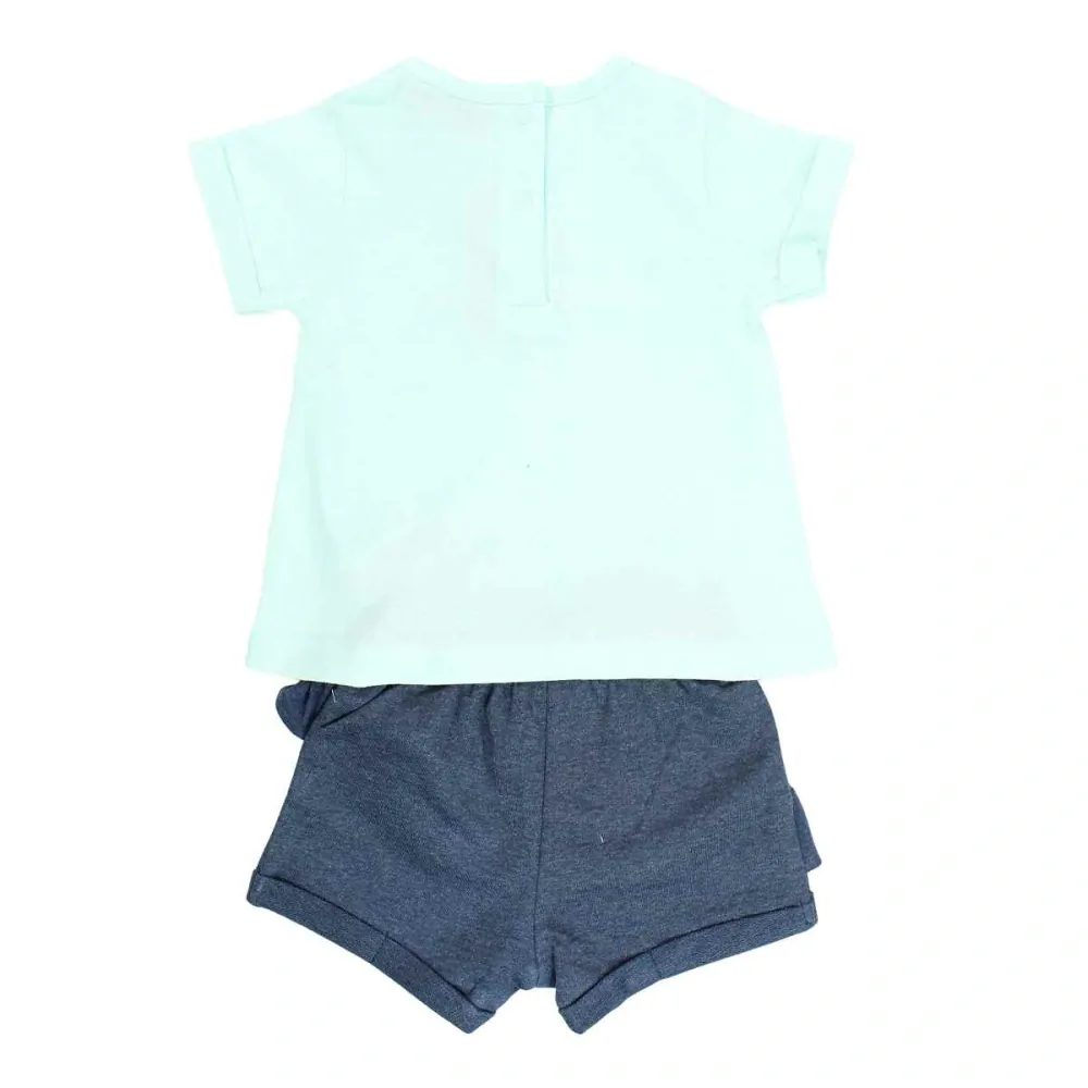 Dívčí letní 2D souprava Kočička máta 80