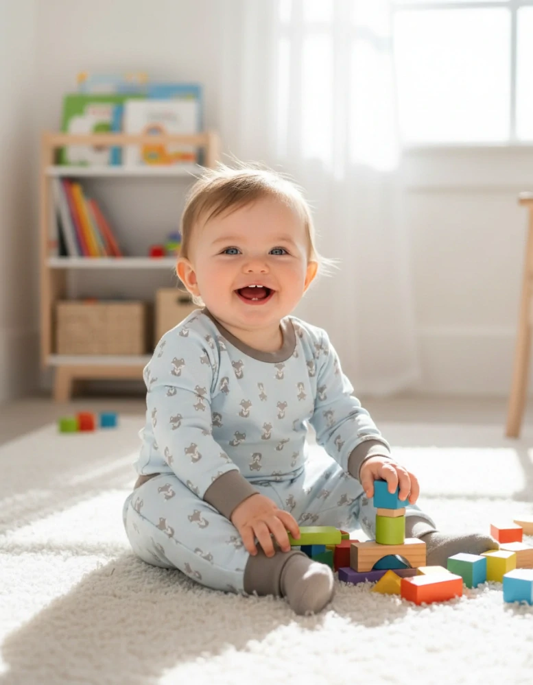 Dětské tričko dl. rukáv Lišáček modrá 86