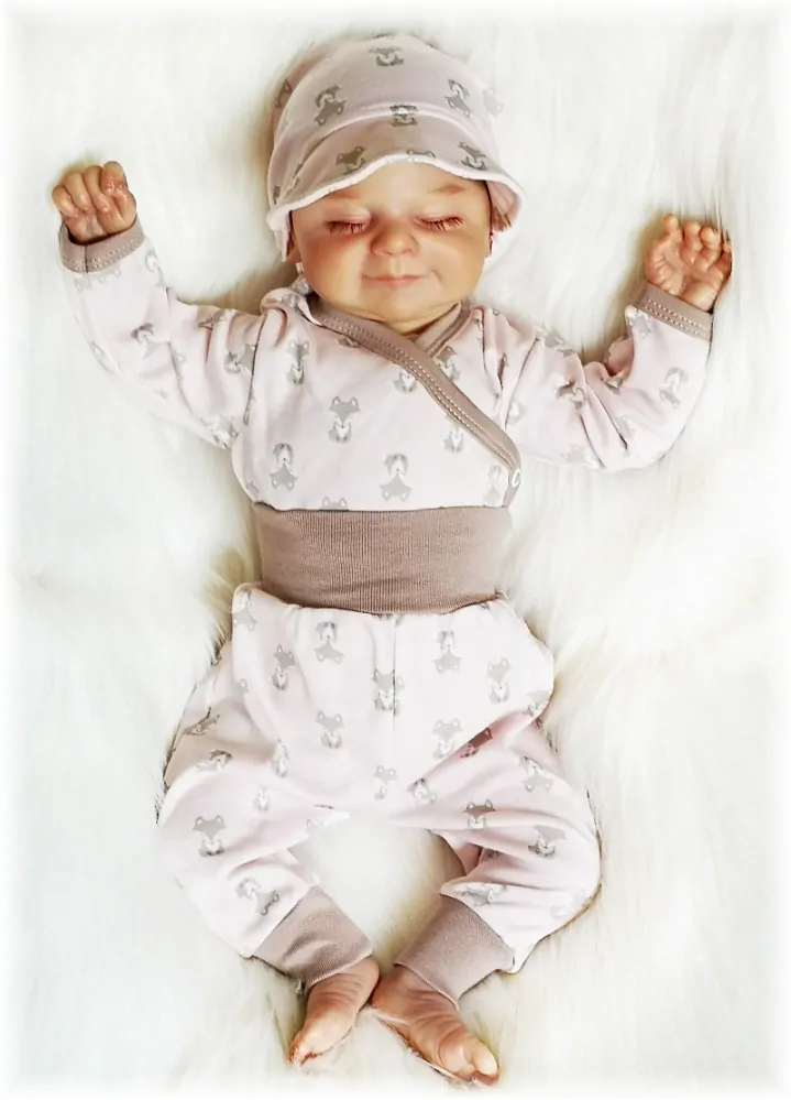 Kojenecké tepláčky Lišáček růžová 50