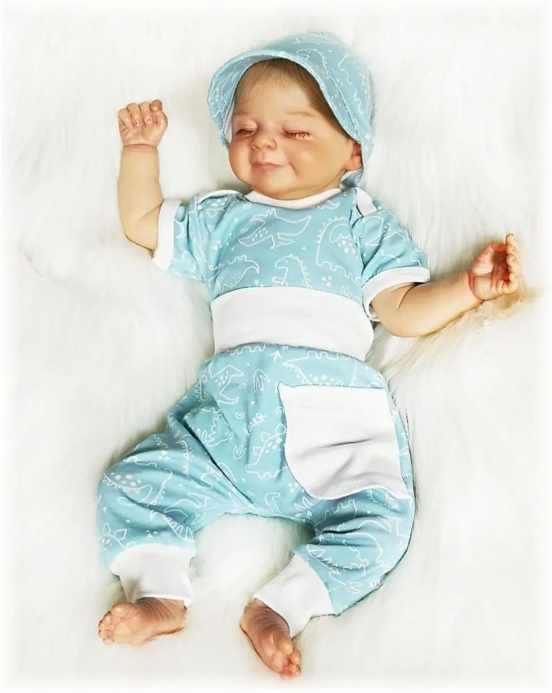 Kojenecké body kr. rukáv Dino máta 62