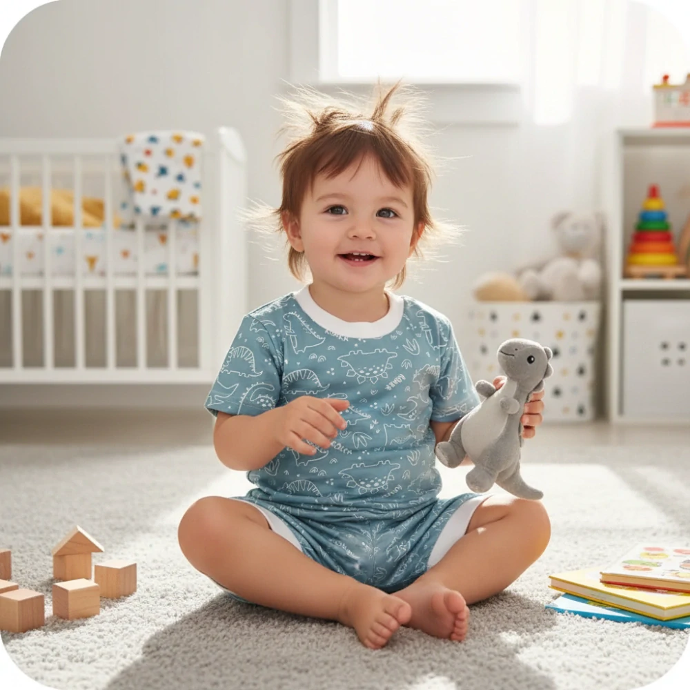 Kojenecké kraťasy Dino máta 86