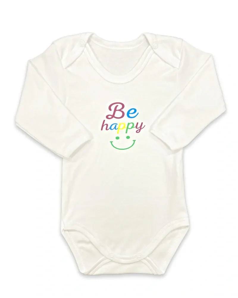 Kojenecké body dl. rukáv BE HAPPY 62