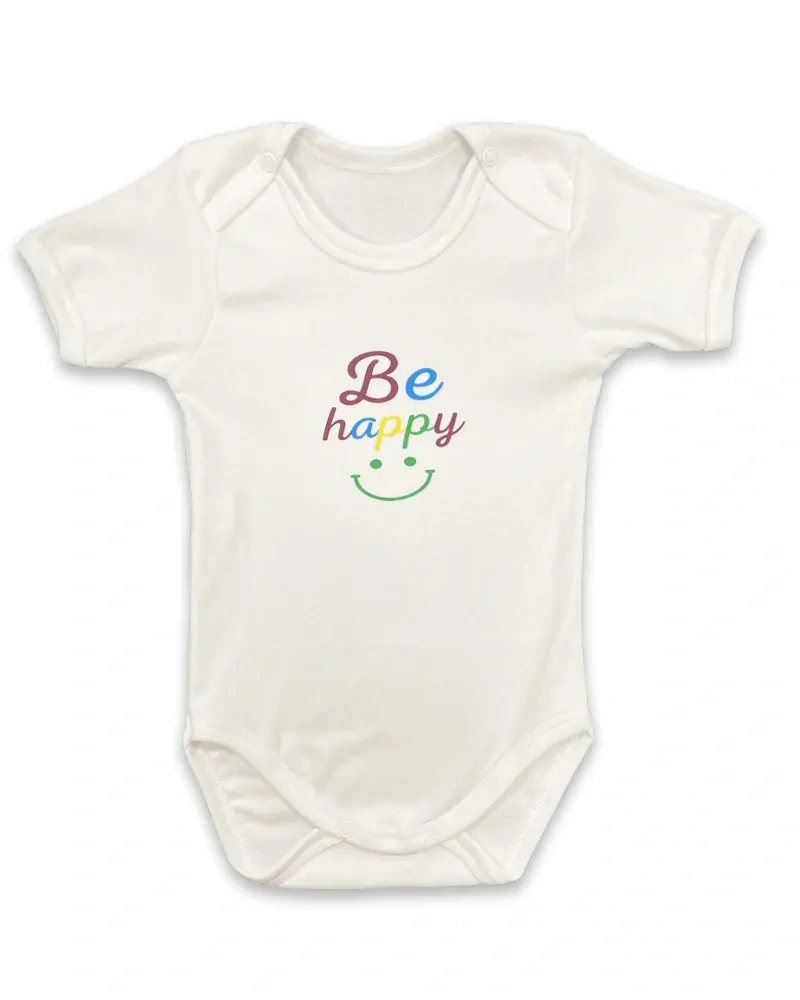 Kojenecké body kr. rukáv BE HAPPY 62