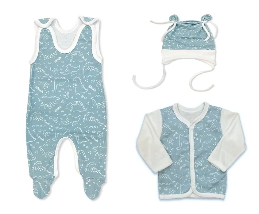 Kojenecká souprava 3D Dino máta 50