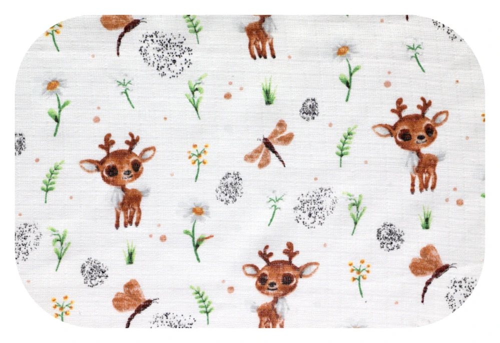 Bavlněná plena s obrázky Jelínek
