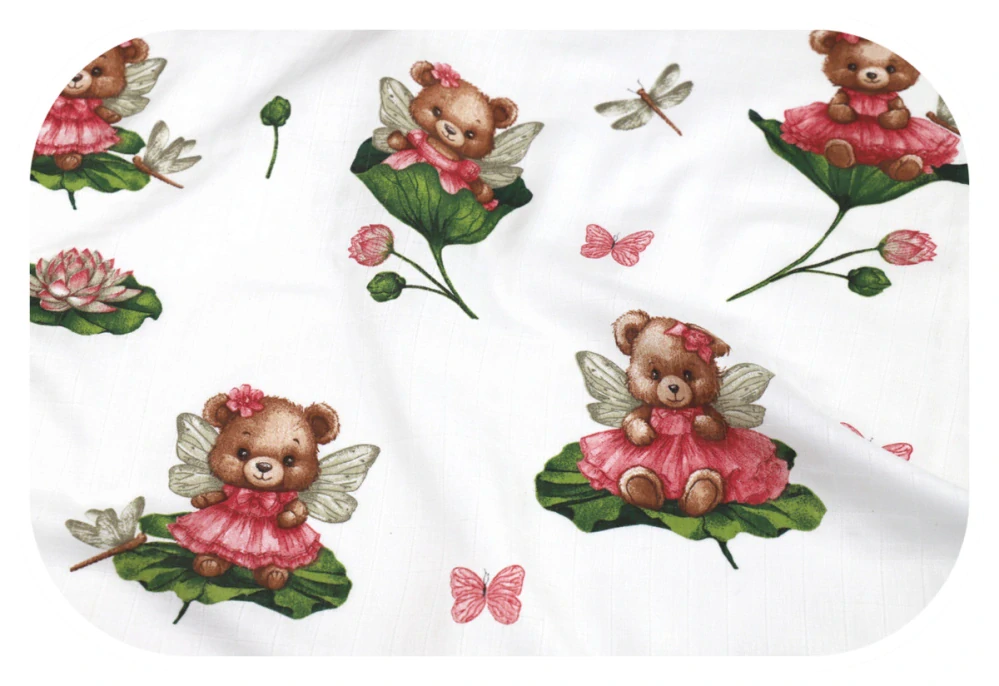 Dětská mušelínová osuška Medvídek