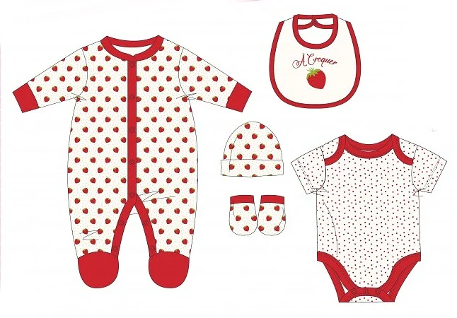 Kojenecká 5D souprava Jahůdka 68