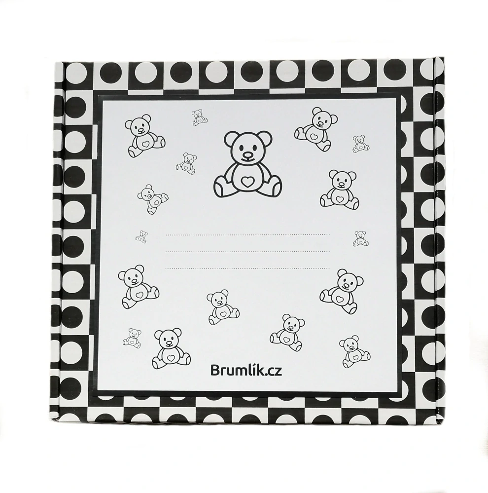 Brumlík dárkový set pro miminko Duha žlutá 50/62