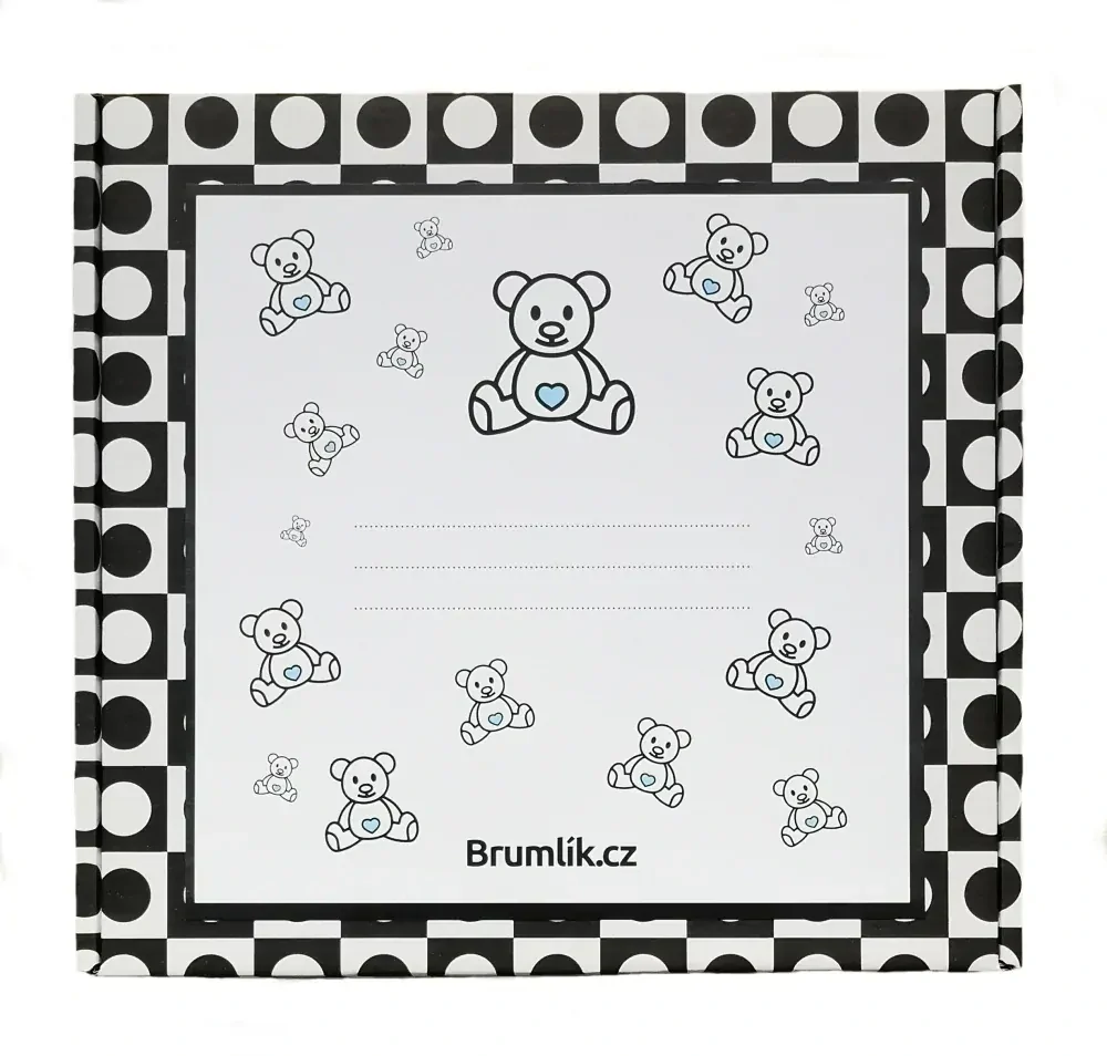 Brumlík dárkový set pro miminko Duha modrá 50/62