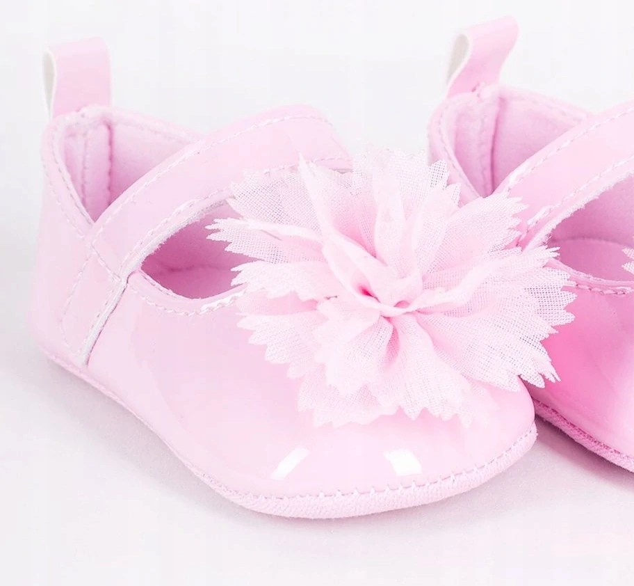 Kojenecké capáčky balerinky růžové s květinkou
