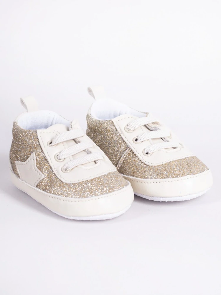 Kojenecké capačky - tenisky zlatá hvězdička