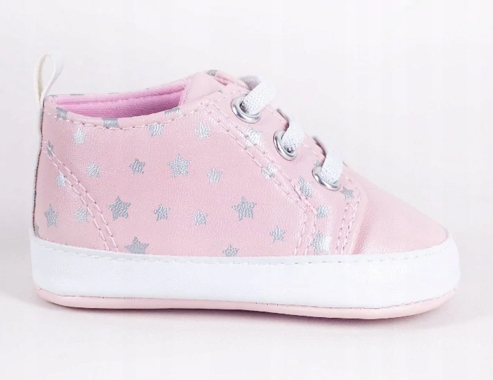 Kojenecké capačky - tenisky růžová hvězdička