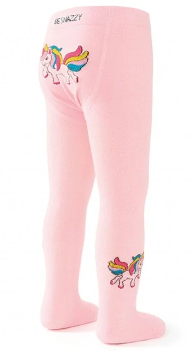Besnazzy dětské punčocháčky 3ABS  Koník růžová