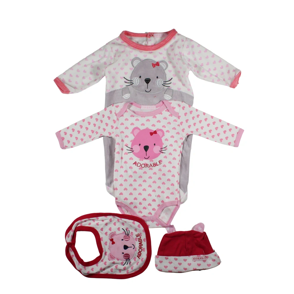 Kojenecká 4D souprava Kočička šedá 80