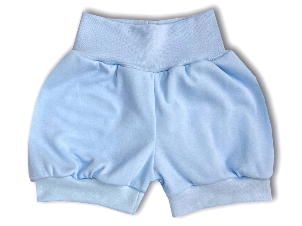 Kojenecké bavlněné kraťasy - sv. modrá 56