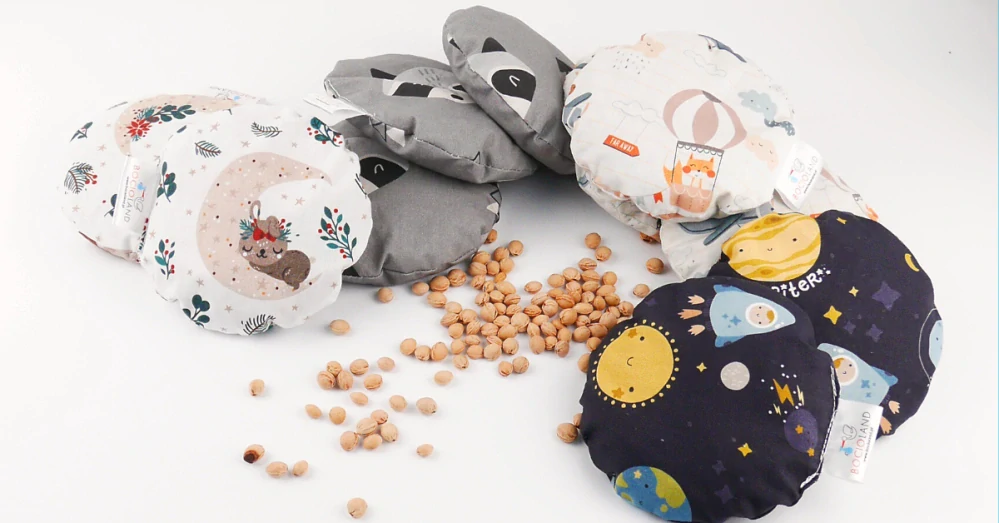 Bocioland nahřívací a chladící polštářek kulatý Lední méďa