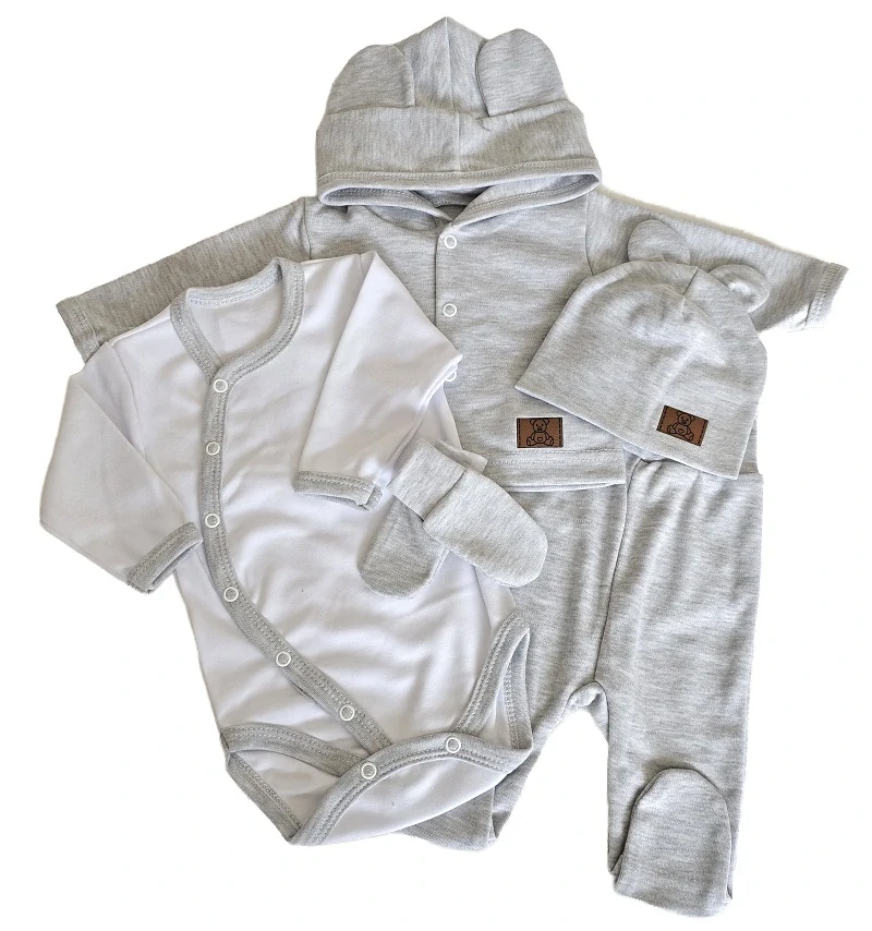 Kojenecká 5D souprava Brumlík šedá 50