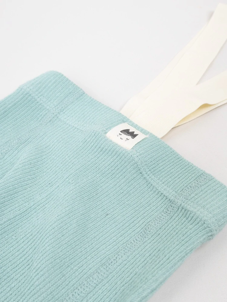 Dětské bavlněné punčocháče se šlemi máta 80/86