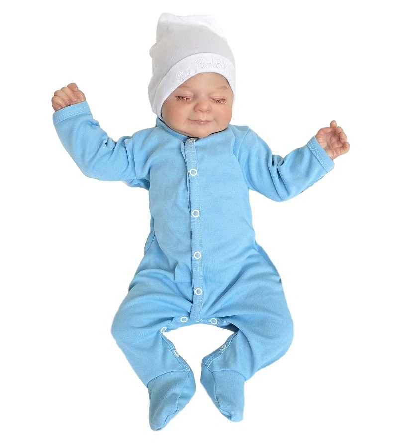 Kojenecké overaly 3 kusy sv.modrá,mint, šedá 48