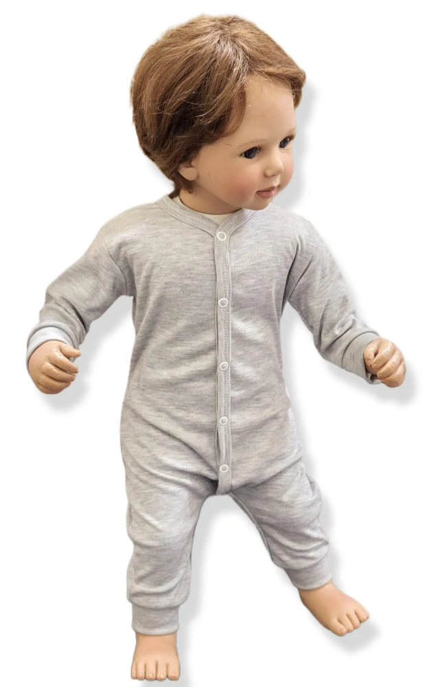 Kojenecký overal bez šlapek kapučíno 80