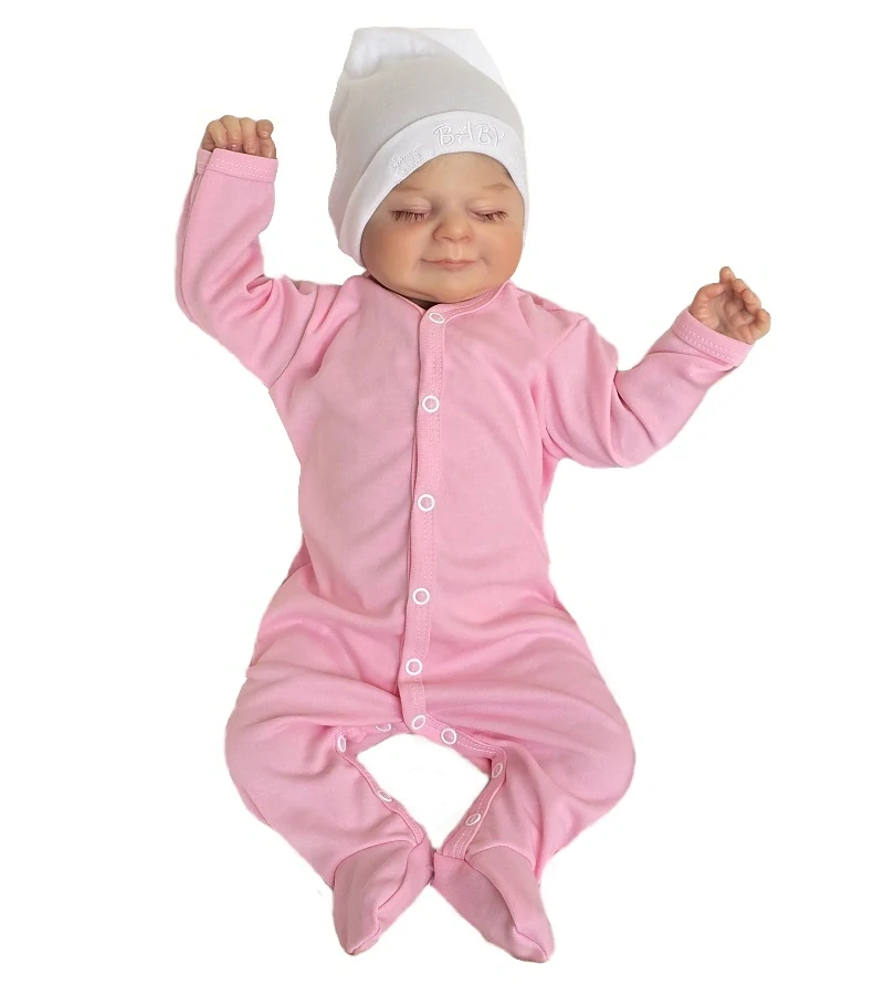 Kojenecké overaly 3 kusy růžová, pudrová, korálová 62