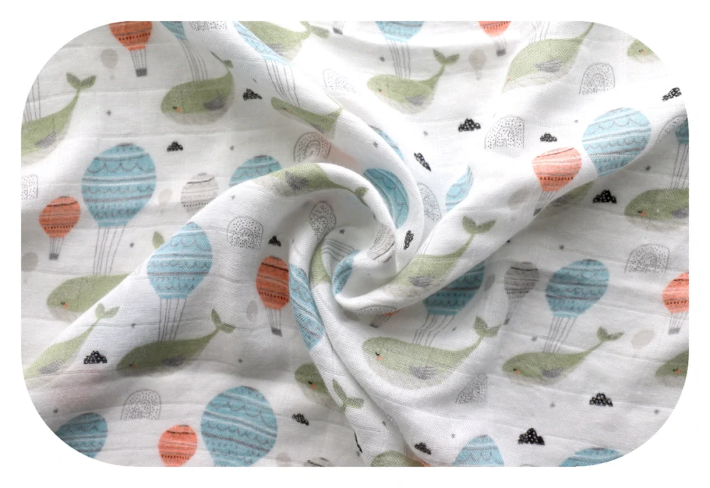 Dětská bambusová plena Velryba