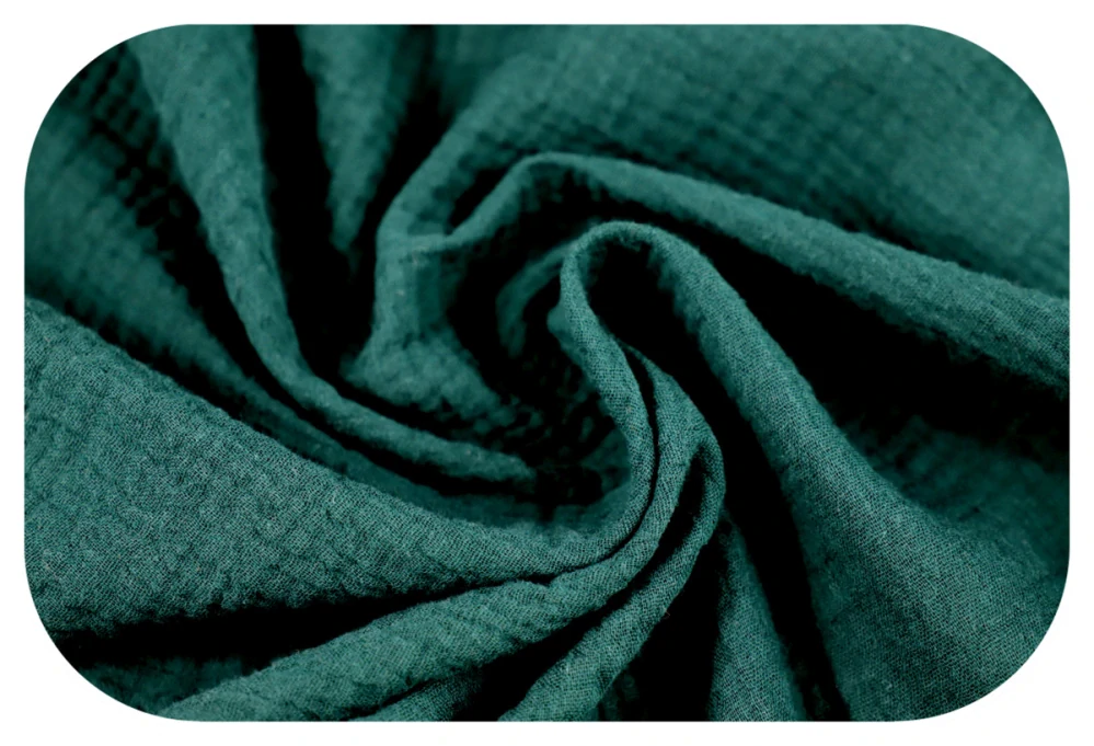 Dětská krepová mušelínová osuška zelená