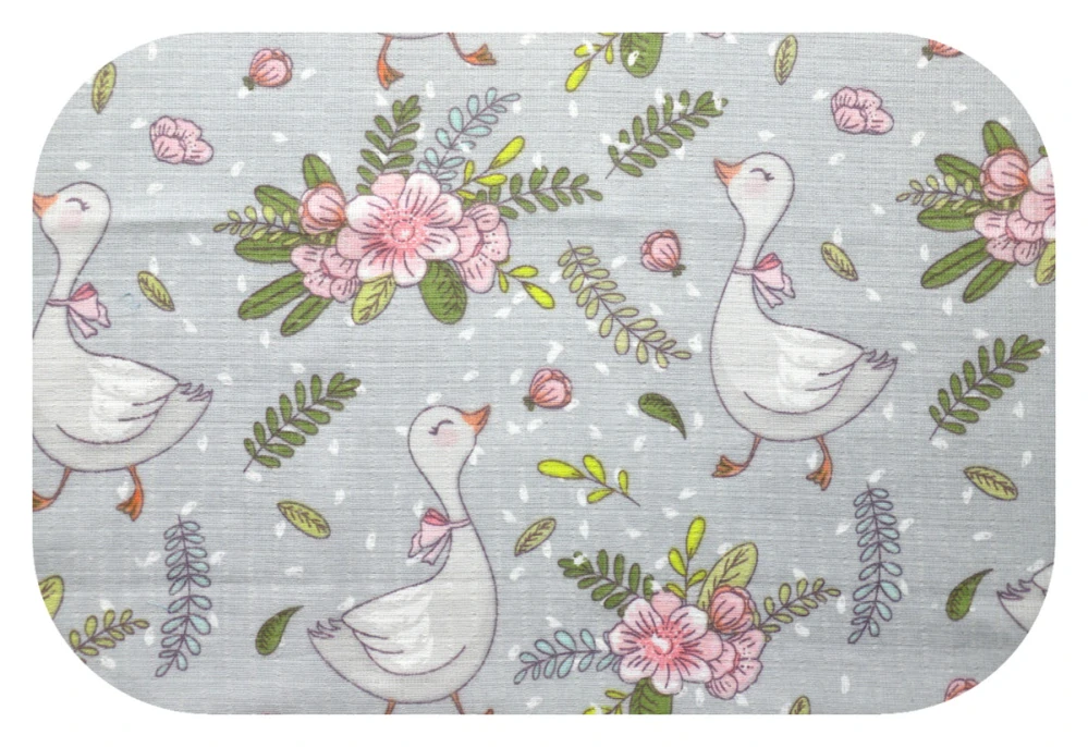 Dětská bavlněná plena Husička šedá