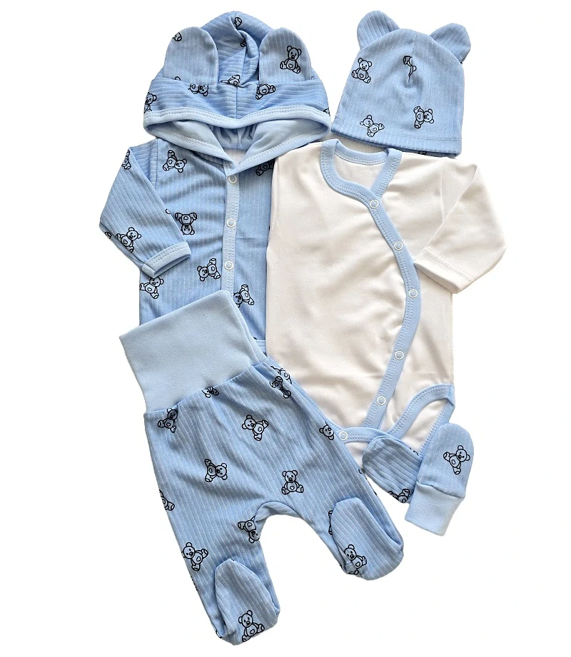 Kojenecká 5D souprava Brum Brumlík modrá 56